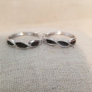 Sterling hoop earrings